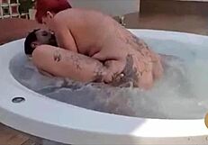 Melissa Devassa Big Ass Bareback Cowgirl Ride Big Black Cock Poolside Interracial