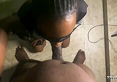 Irresistible Urge Drives Sexy Ebony Roommate to Suck Dick Dry in Dorm