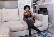 Ebony Milf Rides Monster White Cock Doggystyle Missionary Deepthroat Pov Casting Interracial