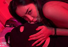 hey quench your fetish watching this korean milf's big tits bounce