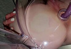 Her secret anal craving explodes into deep chair penetration thrill