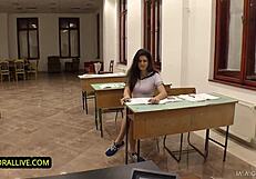 yo check out francesca's backstage rough exam fuck