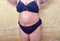 pov with chubby indian stepmom from reels to wet shaved pussy pounding