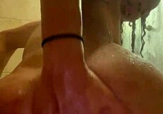 Who's ready for this fat ass shower tease?