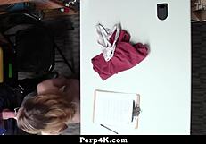 hey shoplifter teen, wanna ride cop's cock doggystyle after getting caught?