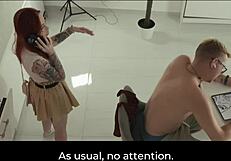 Step Mom Stuck in Dishwasher Begs Step Son for Rough Pussy Fuck