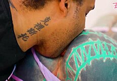 My pierced goth babe's tight ass gets stretched by huge bbc then atm facial