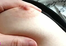 He Dominates My Big Natural Tits Body Like a Fuck Doll Till Cum on Belly