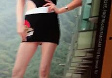 Korean race queen drains huge 27-day cum load all over her