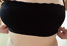 chubby brunette nicole shakes and spreads her huge fat ass in bathroom tease