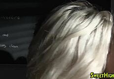 Blonde Coed's Intense Ride Ends in Explosive Cumshot Bliss