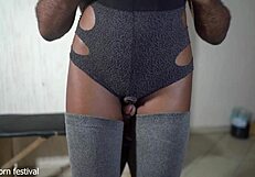 Stepdad, you caught me filming my sexy video... now fuck my perfect dark body?