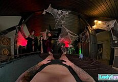 hey check out hocus pocus with three halloween witches getting wild at ladylyne