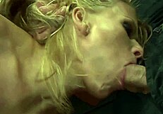 gorgeous milf sucks her master's dick deep and hard craving every drop