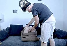 Dulce Maylene Fills Step Dad's Fuck Doll Craving with Anal Deepthroat Tits