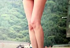 Korean race queen drains huge 27-day cum load all over her