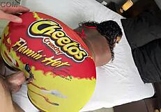 imagine fucking this big ass ebony through her tight yoga pants hole