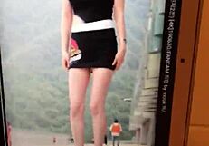 Korean race queen drains huge 27-day cum load all over her