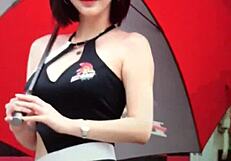 Korean race queen drains huge 27-day cum load all over her