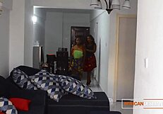 damn, this big tits ebony girlfriend's face ride makes my pussy drip wet!