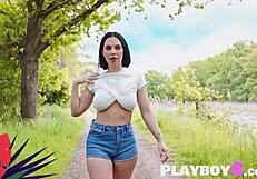 exposing my big tits milf ass posing