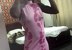 oh man crazybitch twerks wild on my landlords bed while hes gone