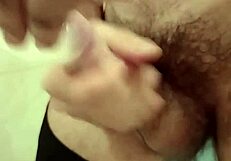whoa jerking off feels wild with condom squeezing my dick tight