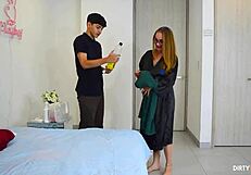 after the massage my ass gets fucked deep by young student with anal creampie and farting