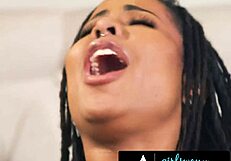 Casey Calvert Drills Kira Noir's Ebony Ass with Strap-On for Erotic Novel Fuel