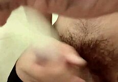 whoa jerking off feels wild with condom squeezing my dick tight