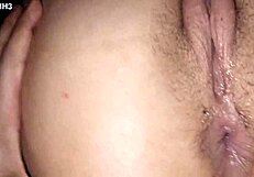 We're both soaked after that steamy bedroom romp with my cute girlfriend