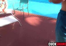 Cuck Husband Watches Petite Wife Drilled by Monster Big Cock