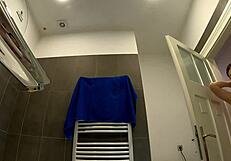 i love my braless curves in this tight pink skirt