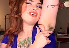 gf slowly grows her armpit hair out teasing with hairy charm
