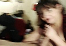 Curvy Busty Milf Twerks Huge Ass then Gags on Deepthroat Facefuck