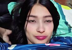 Colombian couple's homemade hotel room creampie with big tits bouncing