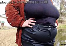 Strolling With Stepmom She FLASHES Huge Tits And Teases Publicly