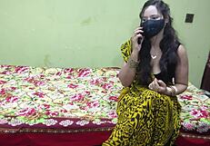 damn pakistani aunty calls her guy to stuff that ass with hindi moans