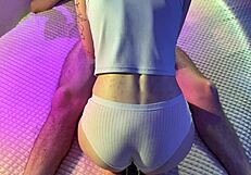 i love watching my young girlfriend's real homemade amateur sex tape in bed