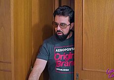 Stepdad hides then ravages hot stepdaughter delighting in relative's cock