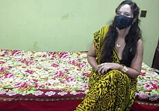 damn pakistani aunty calls her guy to stuff that ass with hindi moans