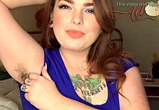 gf slowly grows her armpit hair out teasing with hairy charm