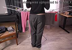 wife's panties slip for sneaky voyeur thrill