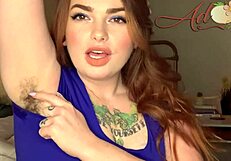 gf slowly grows her armpit hair out teasing with hairy charm