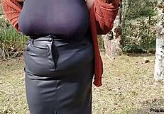 Strolling With Stepmom She FLASHES Huge Tits And Teases Publicly