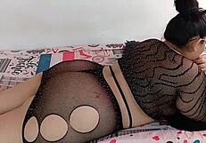 Stepmom Whore Waits Bent Over, Shows Huge Ass Before Deepthroating Cock Part 1