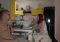 Hey stepmom visits for quick rough doggystyle cowgirl pussy fuck cum covered!