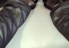 Squeaky Leather Stilettos Tease Hidden Fetish Desires