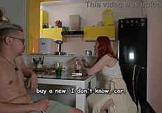 Hey stepmom visits for quick rough doggystyle cowgirl pussy fuck cum covered!
