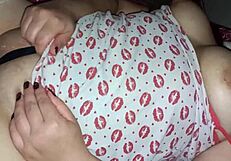 Chubby Wife in Sheer See-Through Gets Groped Full On by Stranger While Hubby Watches!